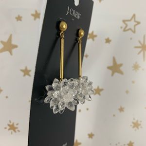 J. Crew Jewelry - J. Crew | Crystal Flower Retro Drop Earring NWT J. Crew Jewelry - J. Crew | Crystal Flower Retro Drop Earring NWT